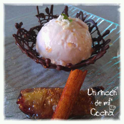 helado de higos y queso