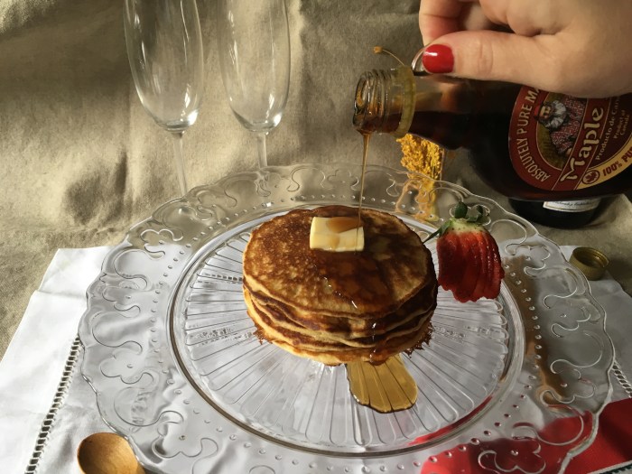 tortitas con sirope de arce